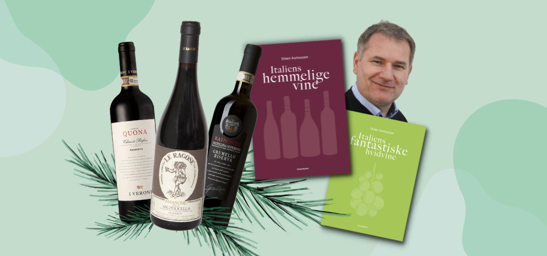 3 gode italienske vine til jul, Steen Asmussen, Muusmann Forlag