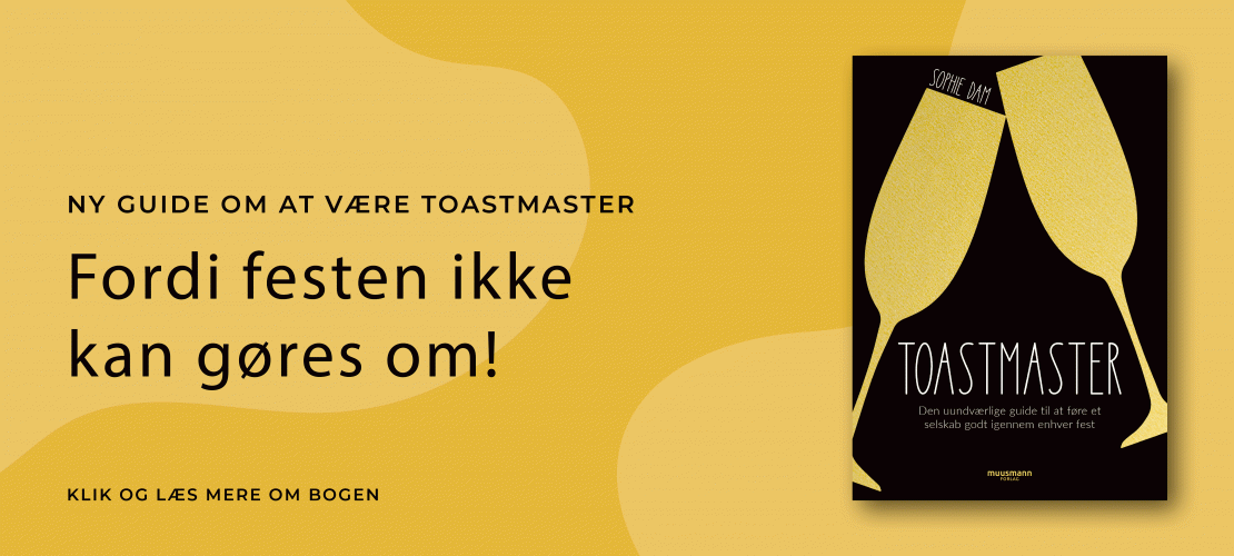 Toastmaster Sophie Dam Muusmann Forlag