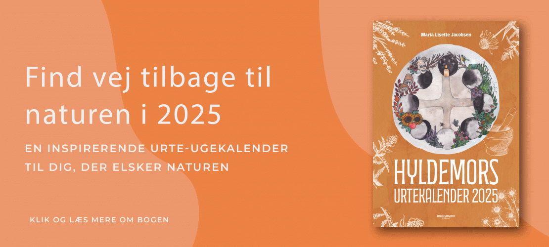 Hyldemors urtekalender 2025 Maria Lisette Jacobsen Muusmann forlag